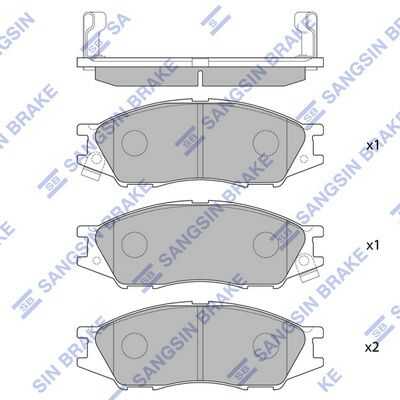 SP1156 HI-Q Передние дисковые колодки