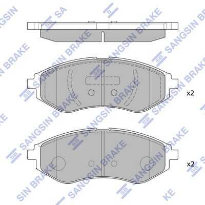 SP1158 HI-Q Передние дисковые колодки