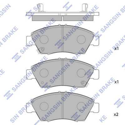 Тормозные колодки дисковые HI-Q SP1221