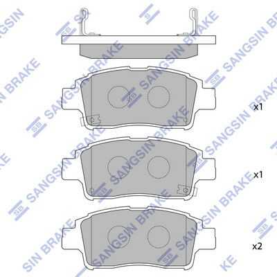 SP1230 HI-Q колодки дисковые передние