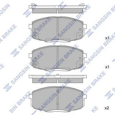 Тормозные колодки дисковые HI-Q SP1240