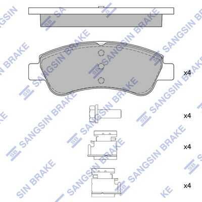 Тормозные колодки дисковые HI-Q SP1241