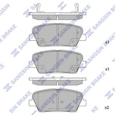 SP1247 HI-Q Задние дисковые колодки