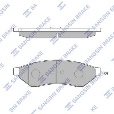 Колодки диск. з HI-Q SP1252