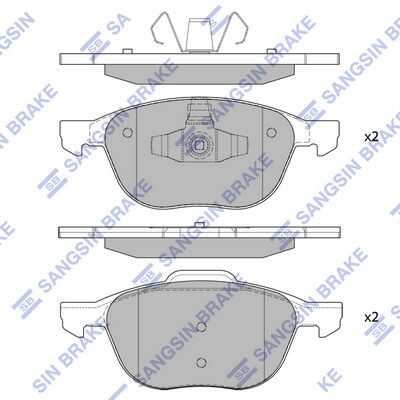 SP1260 HI-Q Передние дисковые колодки