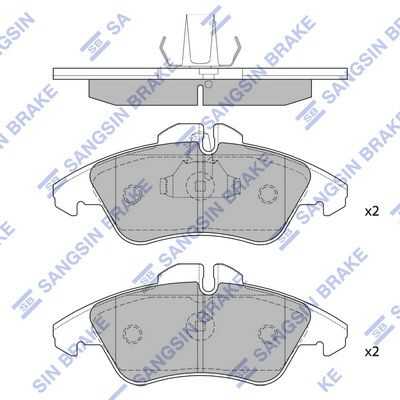 Тормозные колодки дисковые HI-Q SP1273A
