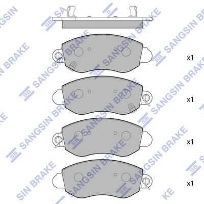 SP1275 HI-Q колодки дисковые передние