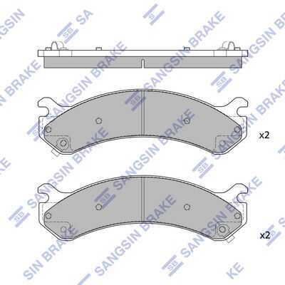Колодки дисковые передние HI-Q SP1309