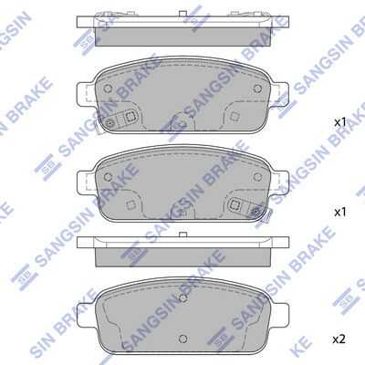 Задние дисковые колодки HI-Q SP1363