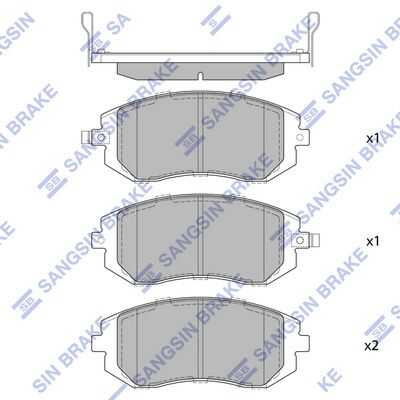 SP1367 HI-Q колодки дисковые передние