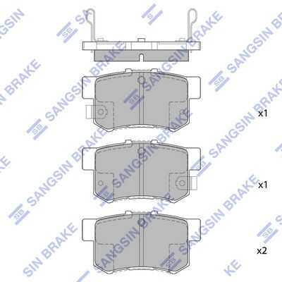 Тормозные колодки дисковые HI-Q SP1368