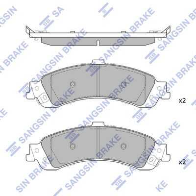 Тормозные колодки дисковые HI-Q SP1370