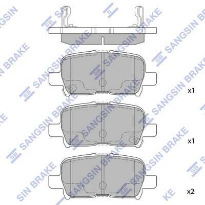 Колодки дисковые задние HI-Q SP1371
