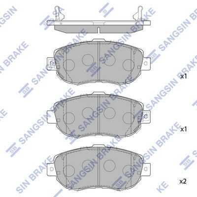 Тормозные колодки дисковые HI-Q SP1386