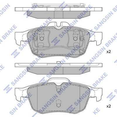 Колодки дисковые зад. HI-Q SP1396