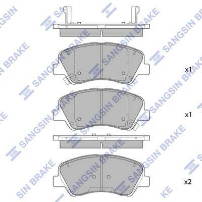 SP1399A HI-Q колодки дисковые пер.