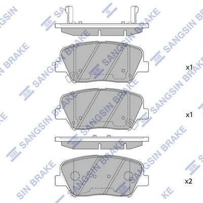 Тормозные колодки дисковые HI-Q SP1424