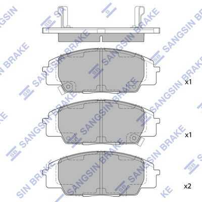 Тормозные колодки дисковые HI-Q SP1434