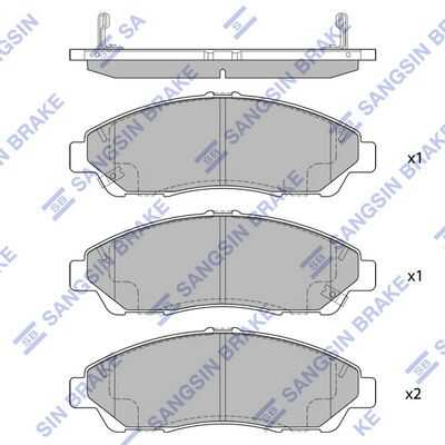 Тормозные колодки дисковые HI-Q SP1452
