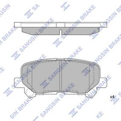 Тормозные колодки дисковые HI-Q SP1461