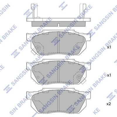 Тормозные колодки дисковые HI-Q SP1462