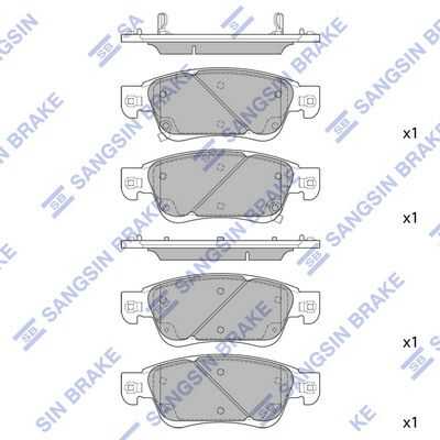 Тормозные колодки дисковые HI-Q SP1478