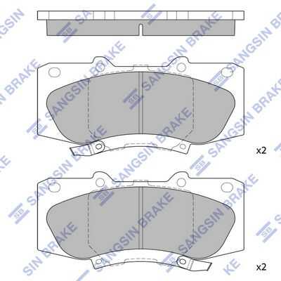 SP1484 HI-Q Передние дисковые колодки