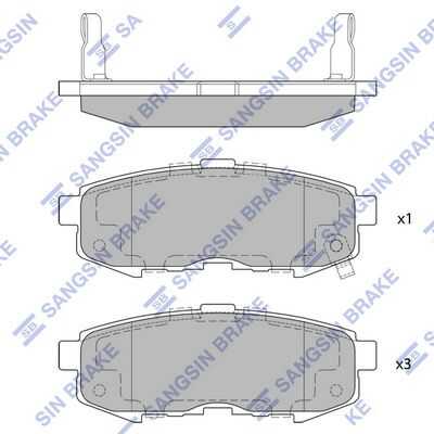 Тормозные колодки дисковые HI-Q SP1520