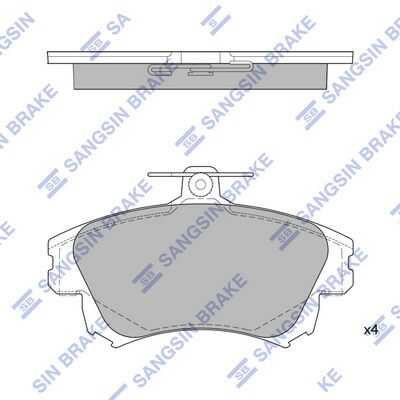 Тормозные колодки дисковые HI-Q SP1530