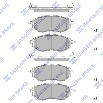 SP1534 HI-Q колодки дисковые передние