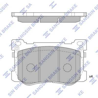 Колодки дисковые передние HI-Q SP1547