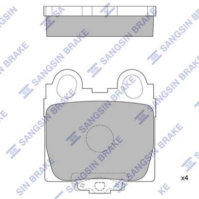 Колодки тормозные HI-Q SP1554