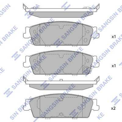 Тормозные колодки дисковые HI-Q SP1563