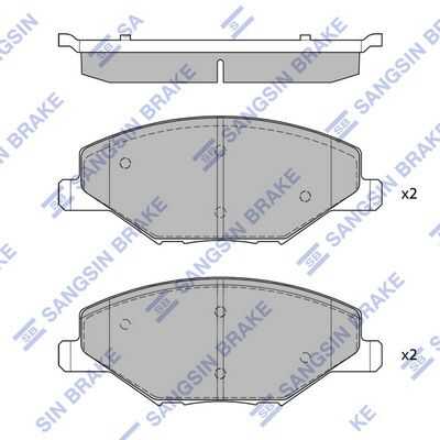 SP1595 HI-Q колодки дисковые передние