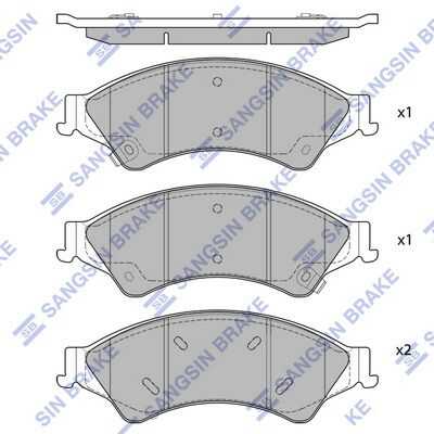 Колодки дисковые передние HI-Q SP1596