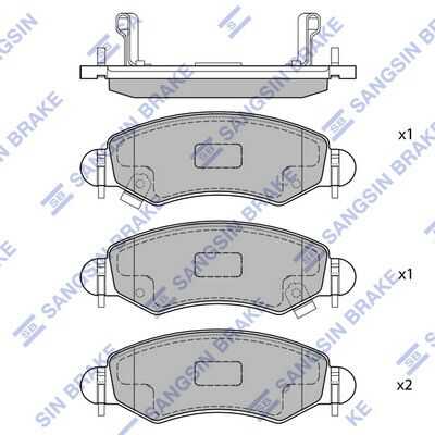 Колодки дисковые перед. HI-Q SP1601