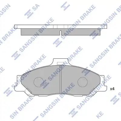 Sp1628 колодки дисковые передние HI-Q SP1628