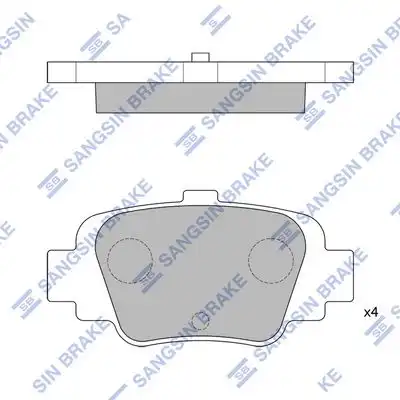 Sp1630 колодки дисковые задние HI-Q SP1630