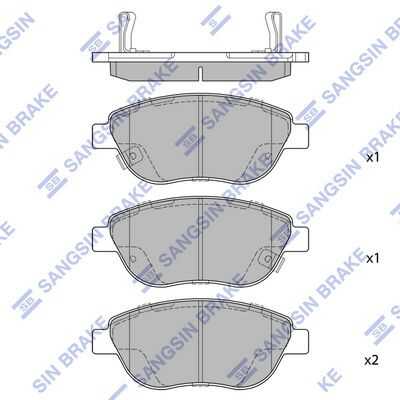 Тормозные колодки дисковые HI-Q SP1710