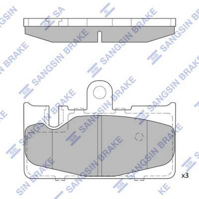 Тормозные колодки дисковые HI-Q SP1772
