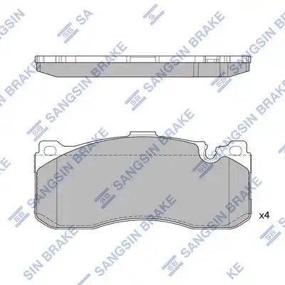 Sp1791 колодки дисковые передние HI-Q SP1791