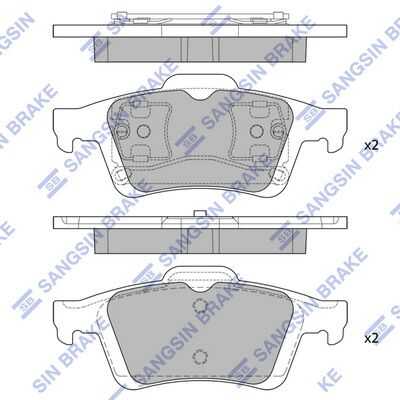 Тормозные колодки дисковые HI-Q SP1834