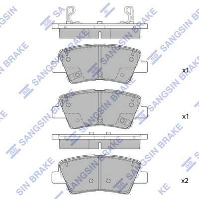 Тормозные колодки дисковые HI-Q SP1846