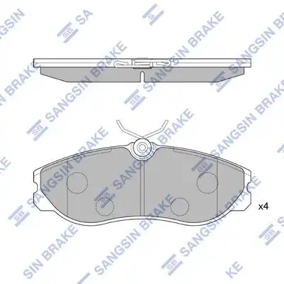 Sp1887 колодки тормозные дисковые передние
