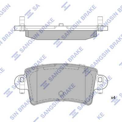 Тормозные колодки дисковые HI-Q SP1895