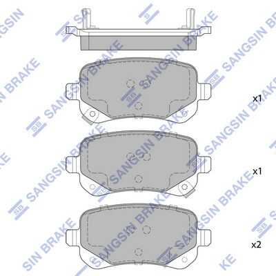 Sp1927 колодки тормозные chrysler voyager/dodge journey 2.0-3.8 07- задние