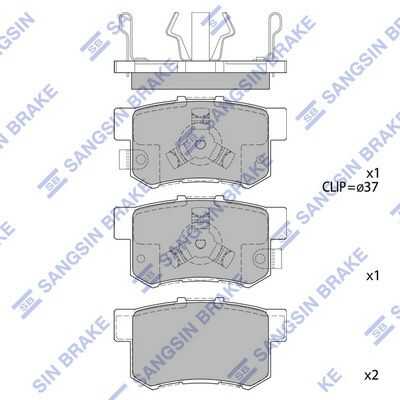 SP2116 HI-Q колодки дисковые задние