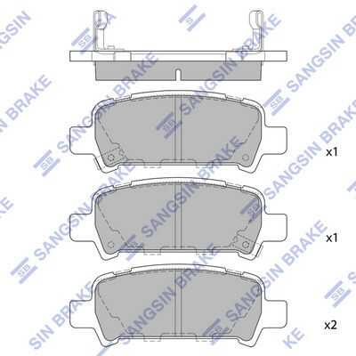 SP2120 HI-Q колодки дисковые з.