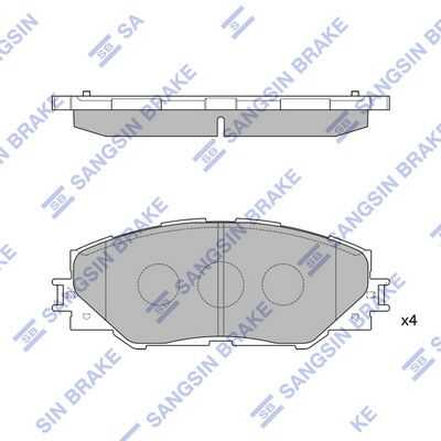 SP2138 HI-Q колодки дисковые передние