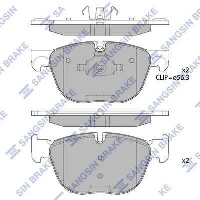 Тормозные колодки дисковые HI-Q SP2172